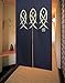 LIGICKY Japanese Noren Doorway Curtain Ancient Character Fish Tapestry for Home Decoration Blue 33x59inch