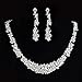 GCIYAEN only Crystal Bridal Jewelry Sets Hotsale Necklace+earrings Classic Jewelry Wedding Accessory, Party Jewel