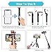 Viixm Selfie Stick Tripod, All in 1 Portable Extendable Selfie Stick with Detachable Wireless Remote & 1 Spare Battery, Aluminum Alloy Rod, Non Skid Tripod Feet. Suitable for Apple & Android Devices