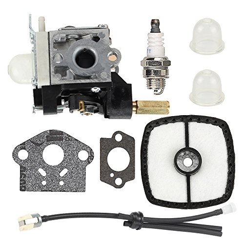 Buckbock RB-K84 Carburetor with Air Filter Gasket Fuel Repower Kit for Echo PE265 PPT265 PAS265 SHC265 HCA265 SRM265 SRM265S SRM265T SRM265U A021001200 Trimmer Weedeater