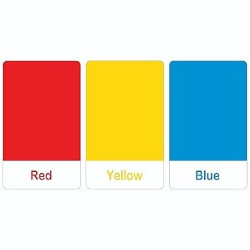 Paper Plane Design Colours Educational Flash Cards Laminated 3.5 inch x 5.5 inch Waterproof.
