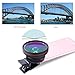 Tensun 2 in 1 Professional HD Camera Lens Kit iPhone Camera Lens 0.5X Super Wide Angle Lens 15X Macro Lens Clip-On Cell Phone Lens for iPhone 7/7 Plus/6s/6s Plus/6/5 Samsung/Android