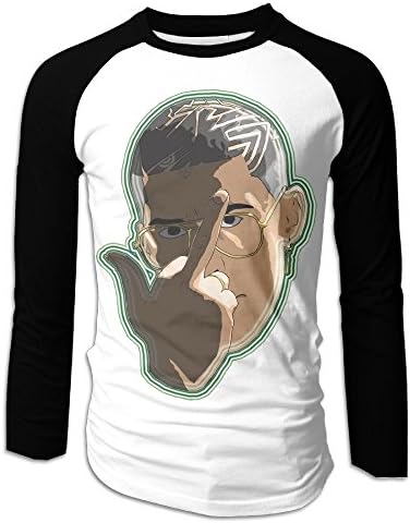 Anzhuzhen Youth Men Bad Boys Bunny Long Sleeves Tee Student Fashion Top Large