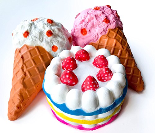 Jumbo Slow Rise Squishies Easter Gift Pack Scented Cake