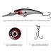 Shelure Minnow Fishing Lures for Bass Trout Sinking Crankbaits Jerkbaits Saltwater Hard Lure (A1 Series)
