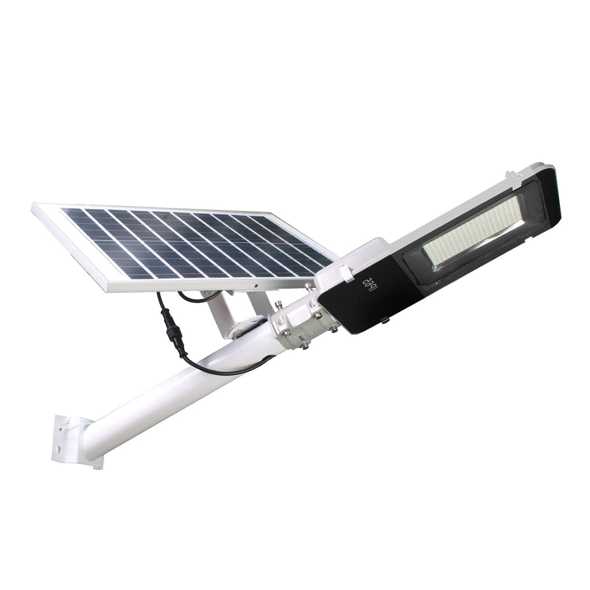 JANDEI - Solar Street Light Outdoor, Powerful 2500 Lumens, IP65 Waterproof, Solar Panel and Remote Control Included, Cool White Light 6000K, Ideal for Garden, Patio, Path and Wall