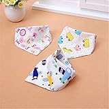 ULAKY Baby Dinosaur Drool Bibs Organic Soft Cotton for Teething & Drooling Adjustable 1pcs