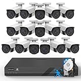 Gwsecu 4K Poe Commercial 16 Channel Security Camera