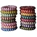 Bzybel 10 Pcs Colorful Telephone Wire Cord Elastic Head Tie Hair Band Hair TIes Ponytail Holders