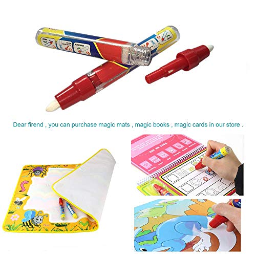 Aqua doodle Pens, Replacement Water Pens Replacement Water Markers Accessories for Toddler Aqua Doodle Water Drawing Mat (6 Pieces)