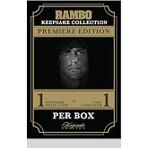 2024 Rambo Keepsake Collection Premiere Edition- Get 1 Encased Relic and A 5-Card Pack Featuring Authentic Rambo Movie Props, Real Gemstones, Rambo Stars, and Diverse Relic Types