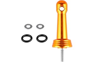 Insertion in/Screw in Reel Stand Fishing Wheel Balance Rod Aluminum Reel Balancers with Rubber Rings Professional Gear