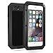 Mangix iPhone 6/6S Case, Built-in Glass Luxury Aluminum Alloy Metal Extreme Bumper Finger Scanner Cover Shell Case Skin for Apple iPhone 6/6S 4.7inch (Black)