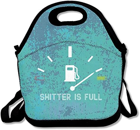 Shitter Is Full Large & Thick Insulated Tote Lunch bag Utensils Lunch Bag For Men Women Kids Art Of Lunch