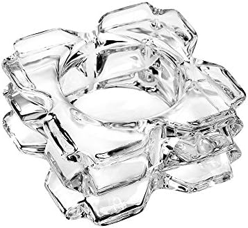 Qualia Glass Glass Square Votive (Set of 4), Clear