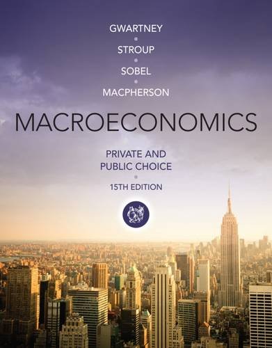 Macroeconomics: Private and Public Choice (MindTap for Economics), by James D. Gwartney, Richard L. Stroup, Russell S. Sobel, David A. Mac Macroeconomics: Private and Public Choice (MindTap for Economics), by James D. Gwartney, Richard L. Stroup, Russell S. Sobel, David A. Mac