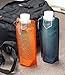 Tap Antibacterial Collapsible Water Bottle BPA Free Flat Hydration Soft Canteen (Navy 1 + Orange 1)