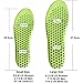 Ailaka Elastic Shock Absorbing Height Increasing Sports Shoe Insoles, Soft Breathable Honeycomb Orthotic Replacement Inserts for Men & Women
