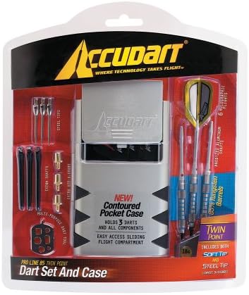 Accudart Pro Line 90 Twin Point 90% Tungsten Dart Set and Case