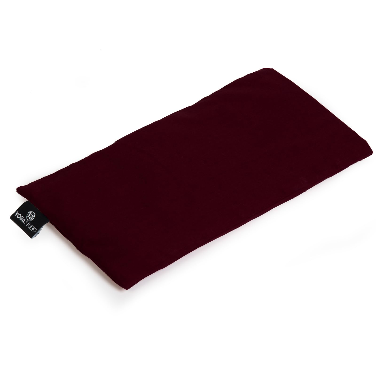 Yoga Studio Eye Pillow | 100% Organic Cotton Cover | Organic Lavender & Linseed Yoga Pillow | Stress Relief Weighted Eye Mask, Relaxation, Aromatherapy, Tired Eyes (Raspberry)