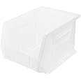 Akro-Mils 30239 AkroBins Plastic Storage Bins, Space-Saving Stackable Bins for Garage, Pantry, Craft Organization, 11-Inch x 8-Inch x 7-Inch, Clear, 6-Pack