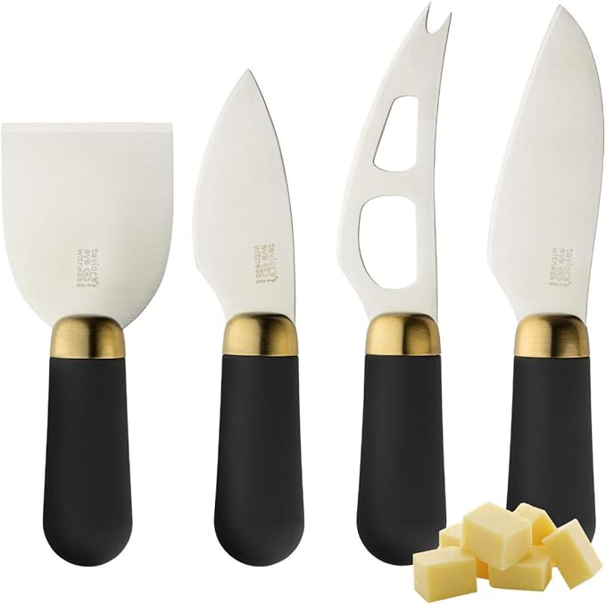 Taylor's Eye Witness Cheese Knives Brooklyn Brass Four Piece Cheese