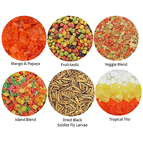 Treat Assortment 6 Pack Pet Treat with Mix of Dried Fruits, Dried