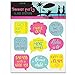 Summer Party Wine Glass Markers - 18 Static Clings Reusable Wine Glass Stickers - Drink Charms for Wine Party Decorations and Favors
