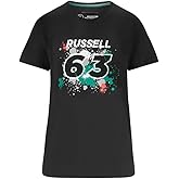 Mercedes AMG Petronas Formula One Team - Official Formula 1 Merchandise Collection - George Russell Womens #63 T-Shirt - Black - Size: XS