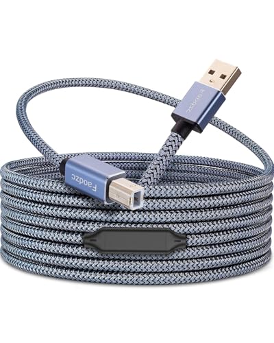 Faodzc Active USB Printer Cable Nylon Braided