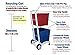 Recycling Cart – 4 Wheels – 1-1/2” PVC – Heavy Duty – Easy Assembly – No Tools Required – Florida Weatherproof