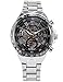 AMPM24 Men's Mechanical Watch Silver Steel Skeleton Dial Black Round PMW107
