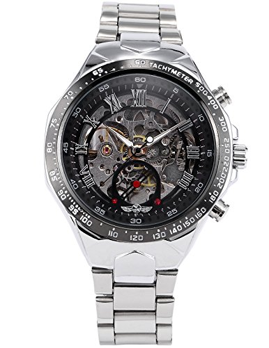 HELMASK watch - Alloy Silver Round man mens men boy Casual Analog Mechanical Automatic Wrist Watch HELMASK watch - Alloy Silver Round man mens men boy Casual Analog Mechanical Automatic Wrist Watch