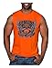 Harley-Davidson Men's Assertive Wing V-Twin Sleeveless Muscle Tee, Bright Orange