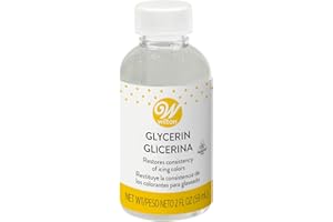 Wilton Food-Grade Vegetable Glycerin, Restores Dried Icing Colors & Softens Fondant, Vegan Baking Ingredient, 2 fl. oz