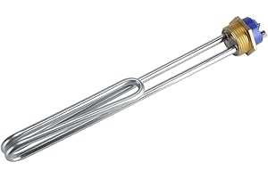 Immersion Water Heater - Submersible Electric Heating Element With Stainless Steel Tube and Copper Head for Hot Water