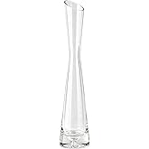 25cm/9.8inch Tall Clear Glass Thin Narrow Necked Bud Vase Slim Single Stem Flower Vase Floral Vase Centerpiece for Wedding Party Home Table Decor