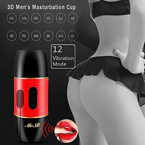 MENYANG 3D Male M-Asturbator V-Ibrant Realistic V-Agina M-Asturbation Cup With 12 Frequency And Real Female Voice