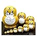 LK King&Light 10pcs Golden Tiger Russian Nesting Dolls Matryoshka Wooden Toys