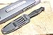 Wartech HWT212 10.25 Inch Full Tang Fixed Blade Hunting Knife with Plastic Hard Sheath (Red)