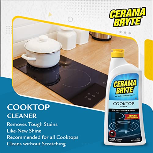 Cerama Bryte Stainless Steel Polish & Removes Tough Stains Cooktop and