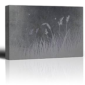 Wheat Silhouette on a Grey and Grainy Background