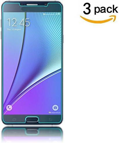Aliga Galaxy Note 5 Glass Screen Protector, [ 3-Pack ] 9H Hardness 2.5D Galaxy Note 5 Tempered Glass Bubble-Free Glass Screen Protectors for Samsung Galaxy Note 5