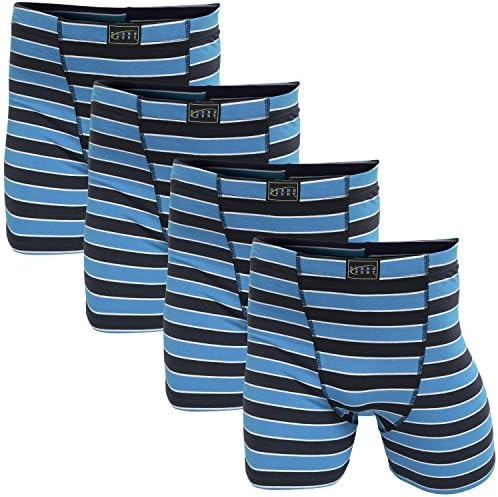 J Karmel Highly Breathable, Cool-feel, Ultimate Soft Coton Boxer Briefs - Pack of 4