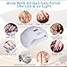VKOSHA UV LED Nail Lamp, 54W Nail Dryer for Gel and Regular Polish with 36pcs 50,000Hrs Lifetime's Led Beads 4 Automatic Timer Sensor Gels Curing Lamp Professional Nail Art Tools Led Nail Light