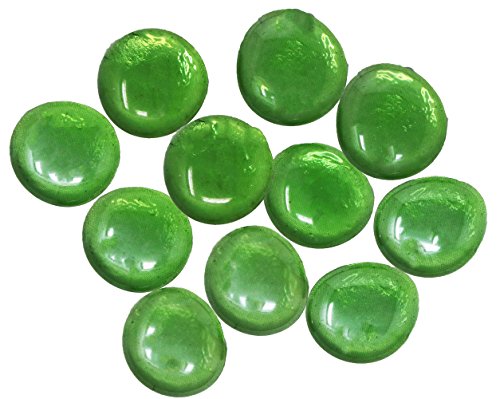 Classic Glass Gems for Vase Filler, Table Scatter and Beautiful Accents (28-32mm, Forever Green) - Thumbnail 4