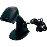 Honeywell 1900gSR-2USB-2 Xenon 1900g Handheld 1D and 2D Barcode Reader with Integrated Ratchet Stand, Standard-Range Focus, Black