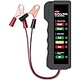 KINGBOLEN 12V car Battery Tester, Alternator Tester Automotive,Battery Checker, Analyzer to Check alternator & Battery Charging System,LED Indication
