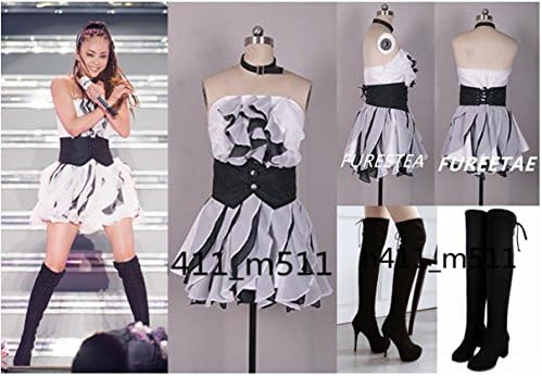 Amazon 安室奈美恵 25th Anniversary Live In Okinawa コスプレ衣装 色変更可能 ブーツ靴 選択自由 首輪 輪になった 全セット 仮装 ステージ 舞台服 ハロウィン クリスマス コスプレ 仮装 通販