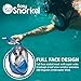 PRODIGY Full Face Snorkel Mask Adult Kids – 180° Panoramic Snorkeling Masks Gear for Adults and Youth - Easy Breathing SWIMTECH Dry Top Set, Anti-Leak&Anti-Fog– (True Blue w/GoPro – S/M)